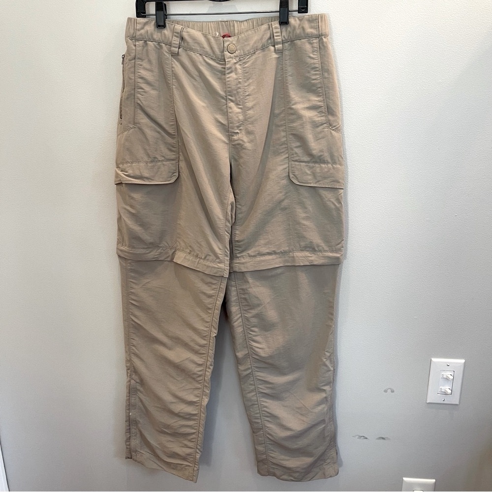 The North Face Pants Convertible Nylon Beige Hiking Cargo Outdoors Mens Size L